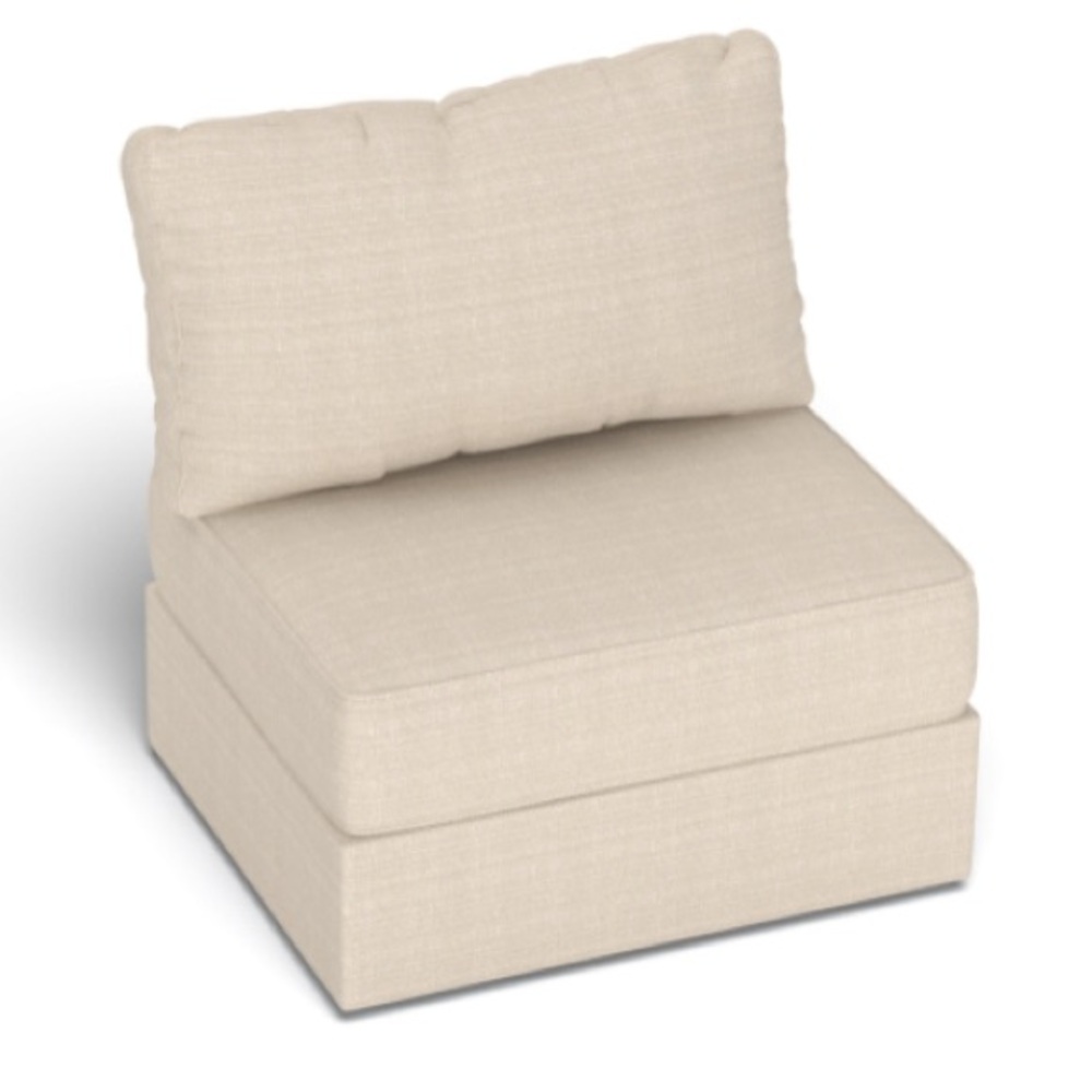 Lovesac Seat Cover Set in Seashell Solid Polylinen Used